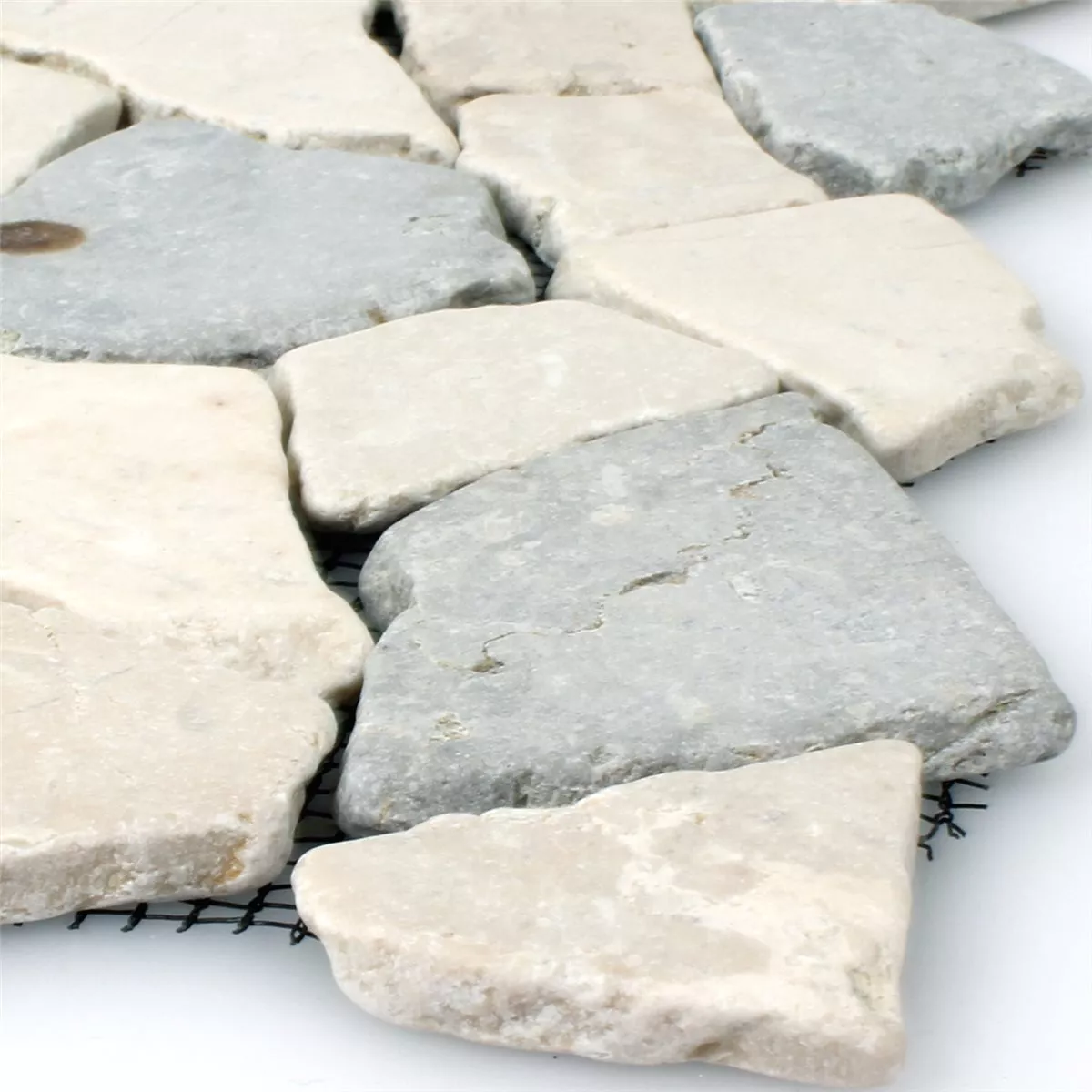 Mosaik Marmor Brott Grå Botticino Mosaik Marmor Brott Grå Botticino