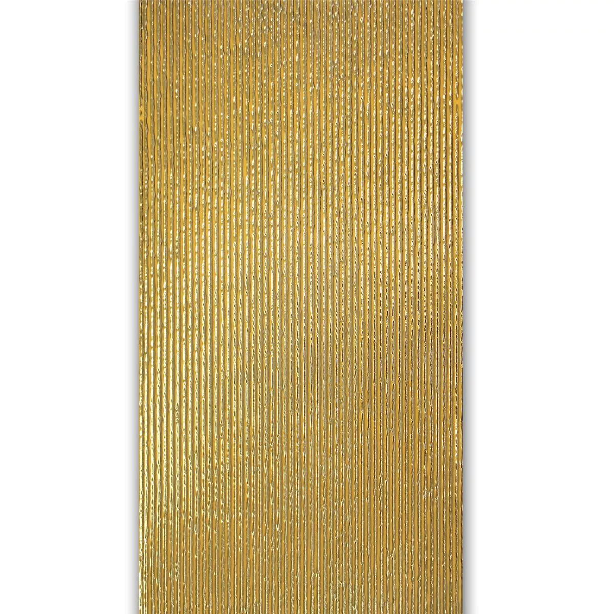 Wand Dekor Fliese Gold 30x60cm