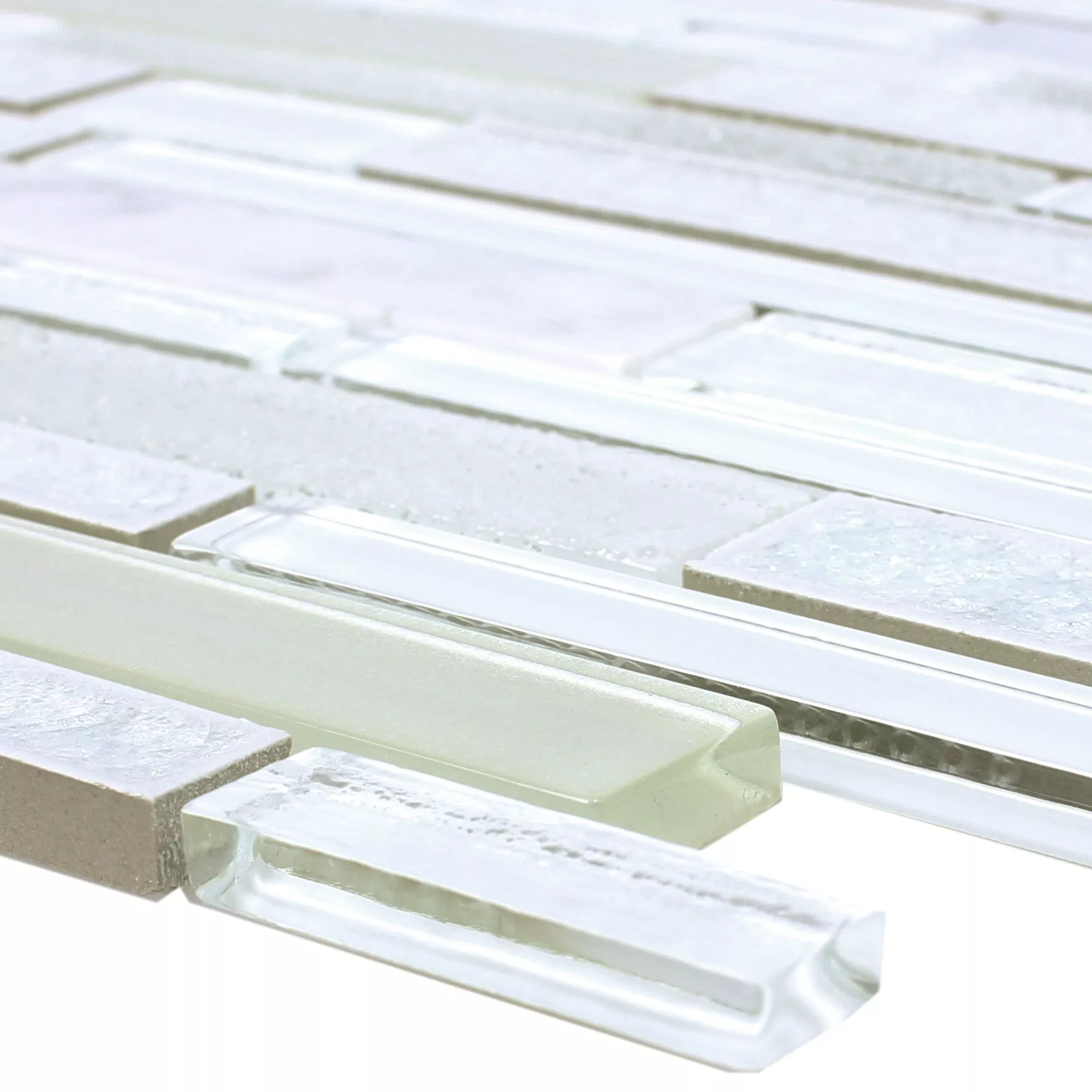 Glas Natursten Keramik Mosaik Kozan Vit Glas Natursten Keramik Mosaik Kozan Vit