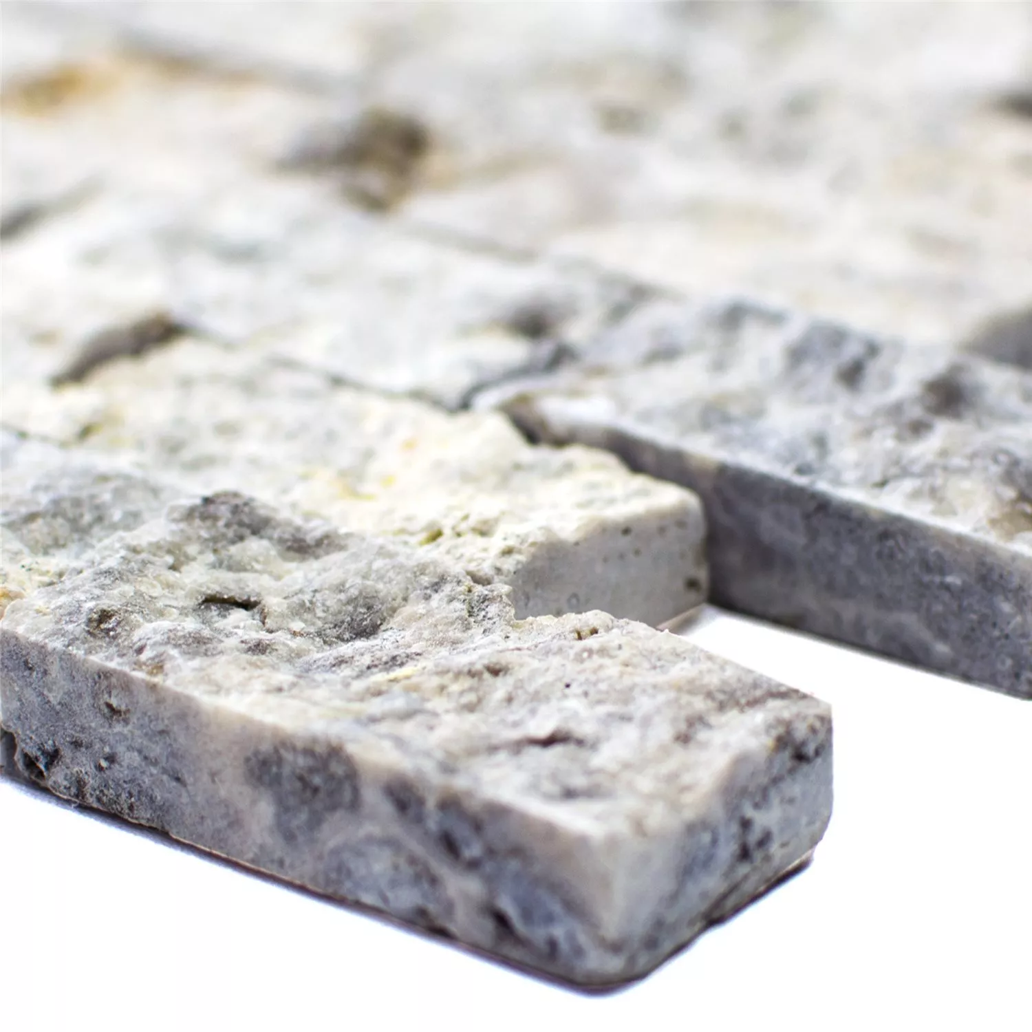 Mosaik Travertin Nestor Silver 3D Mosaik Travertin Nestor Silver 3D