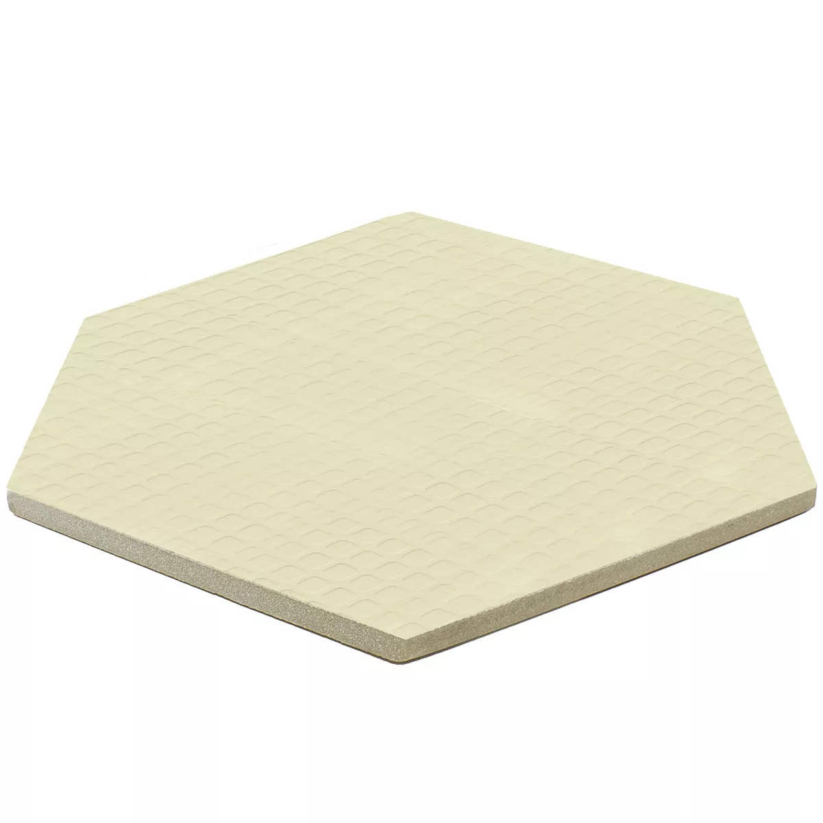 Feinsteinzeug Fliesen Novalima Hexagon Beige Grundfliese 22,5 x 25,9cm