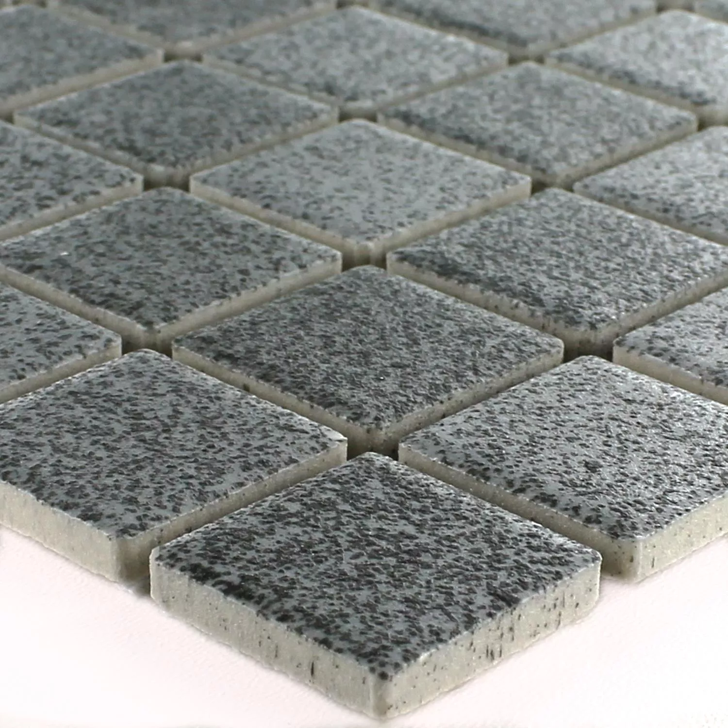 Keramik Mosaikfliesen Shalin Rutschhemmung Steingrau Matt R10