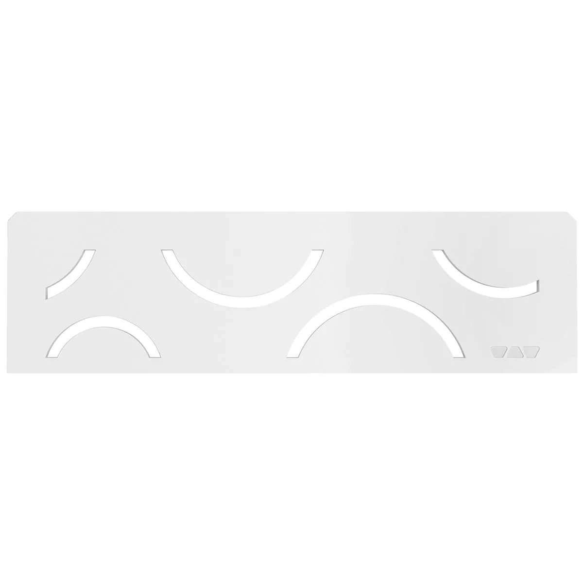 Nisch vägghylla Schlüter rektangel 30x8,7cm Curve vit Nisch vägghylla Schlüter rektangel 30x8,7cm Curve vit