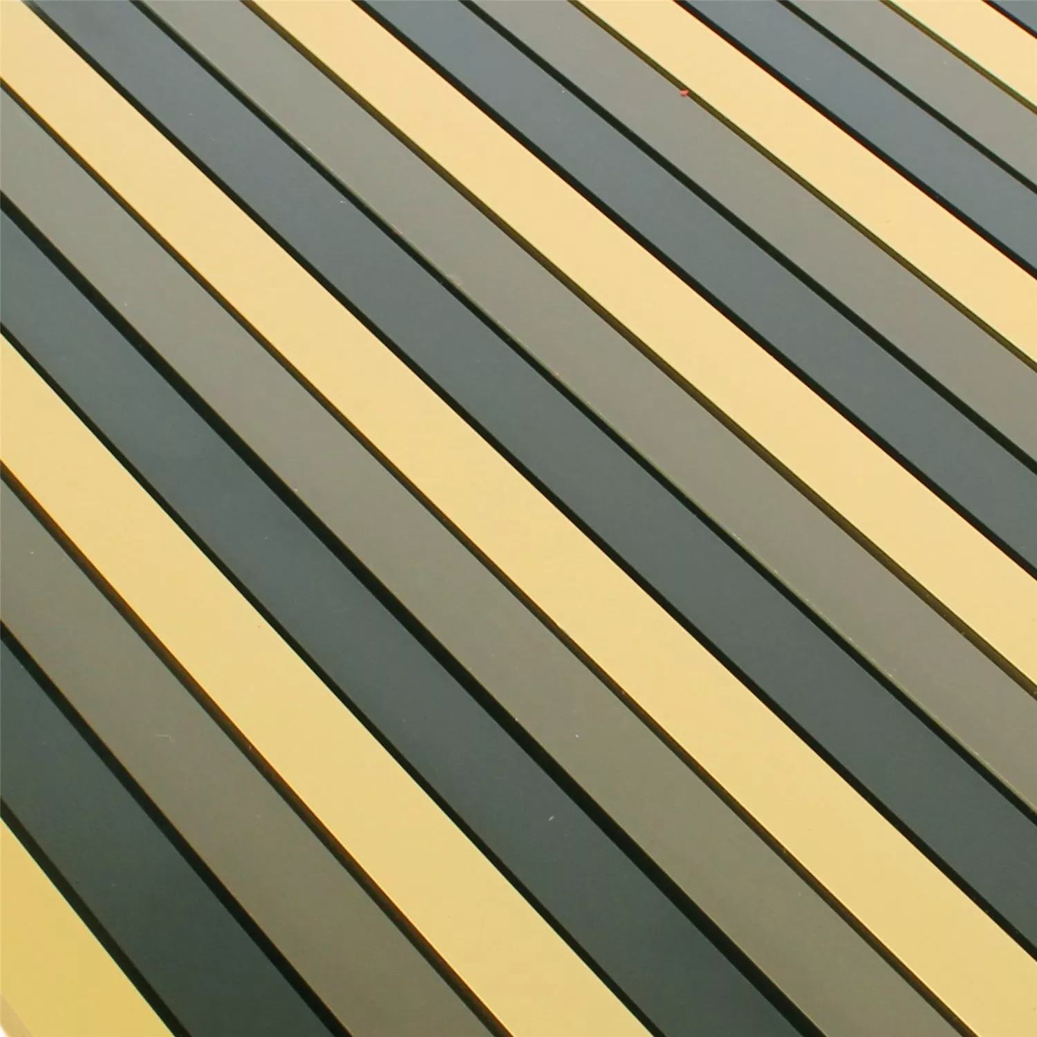 Mosaikfliesen Aluminium Thasos Schwarz Gold