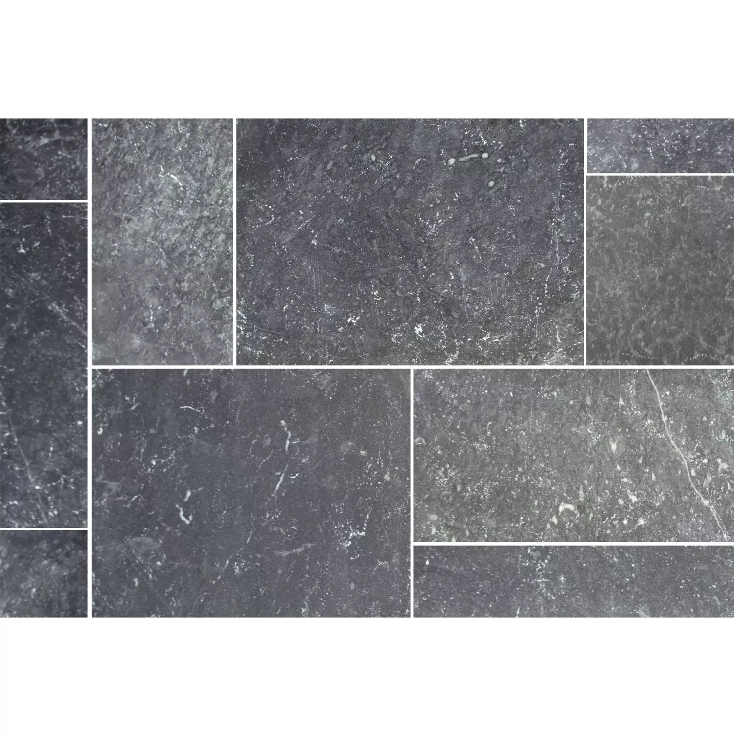 Natursten Kakel Visso Nero Roman Pattern Natursten Kakel Visso Nero Roman Pattern
