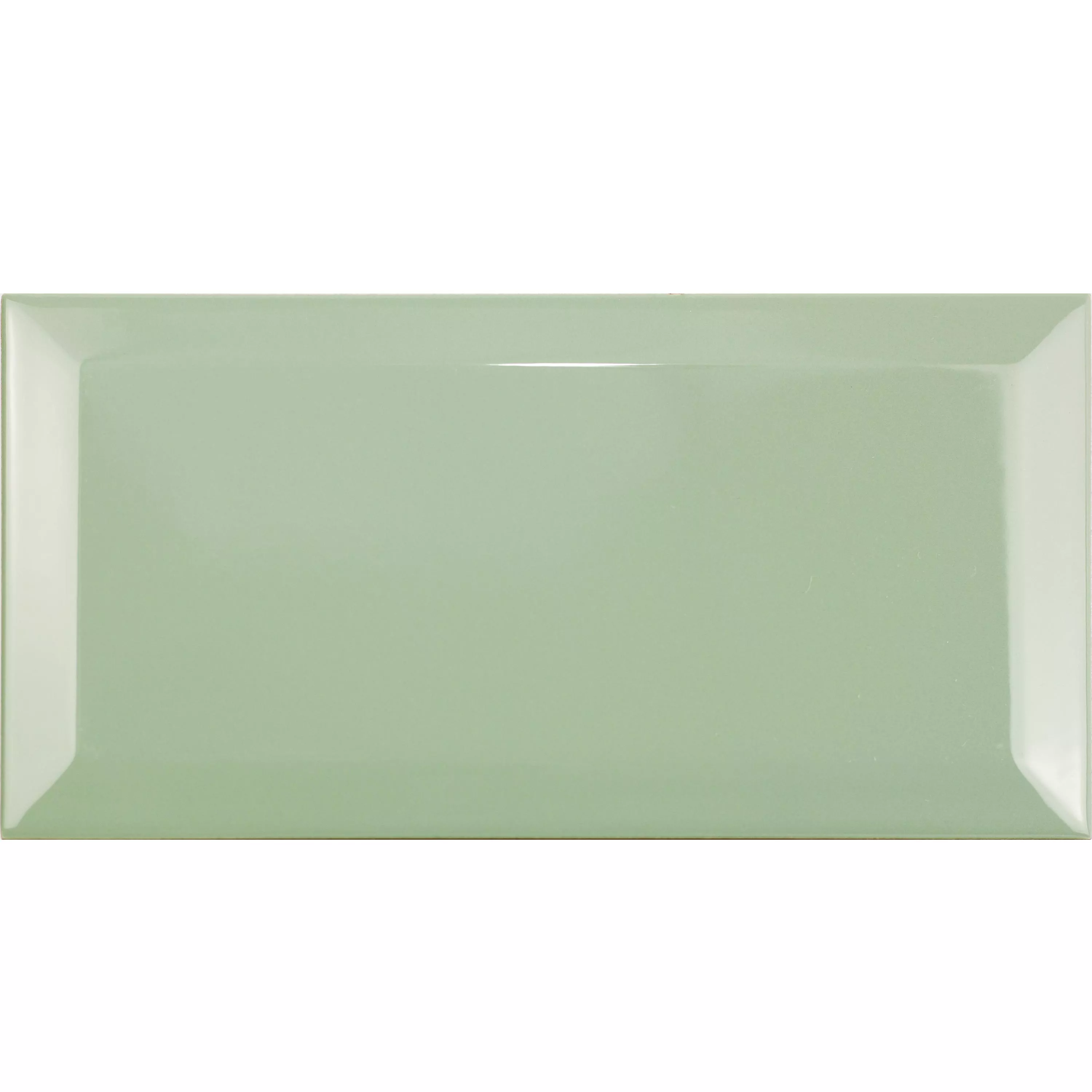 Metro Wandfliesen Brussel Facette 10x20x0,7cm Verde Metro Wandfliesen Brussel Facette 10x20x0,7cm Verde