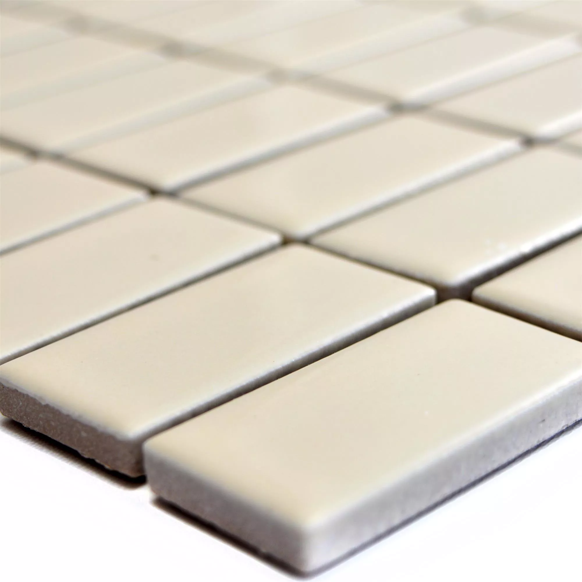 Keramik Mosaik Adrian Beige Matt Rektangel Keramik Mosaik Adrian Beige Matt Rektangel
