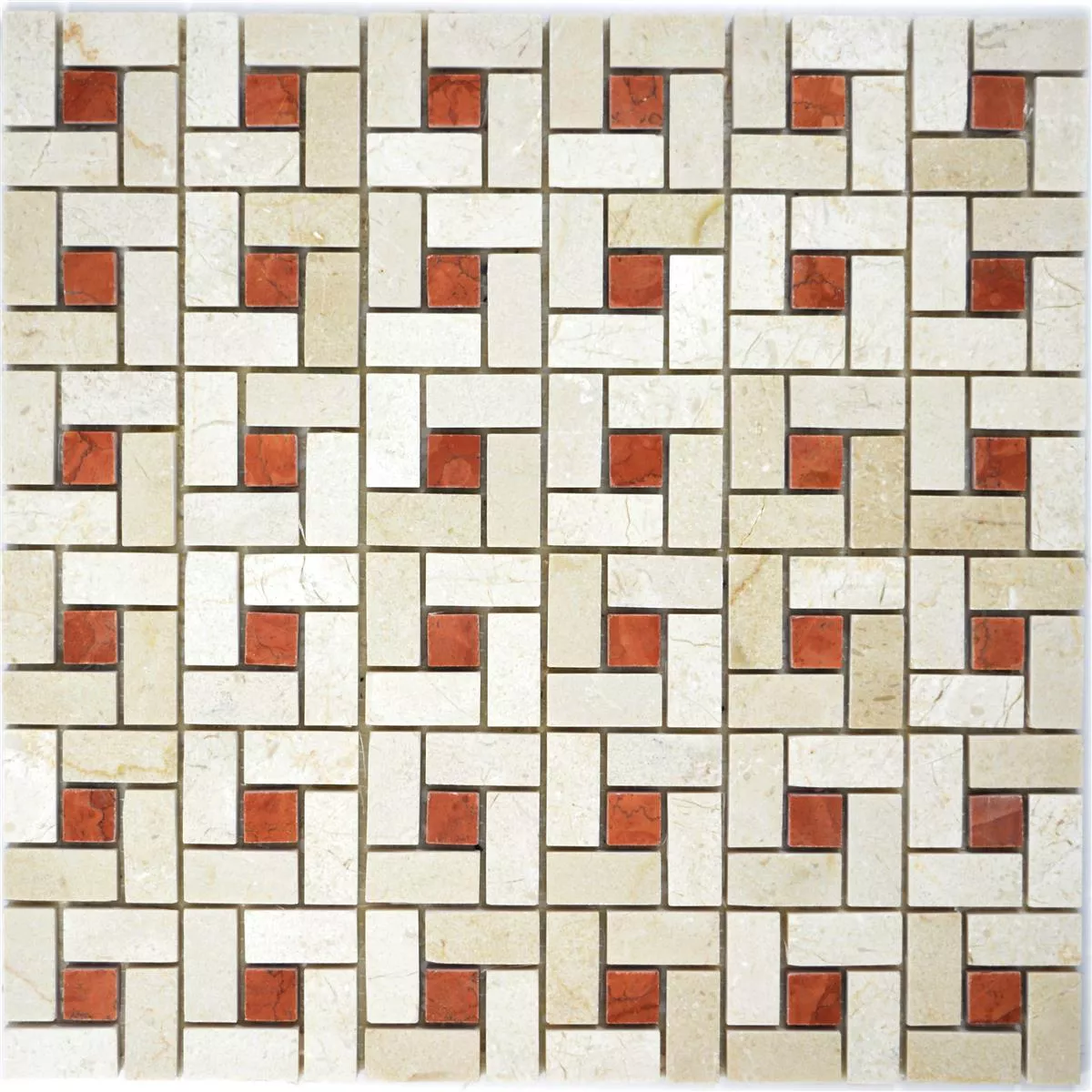 Naturstein Mosaik Fliesen Umay Beige Pink