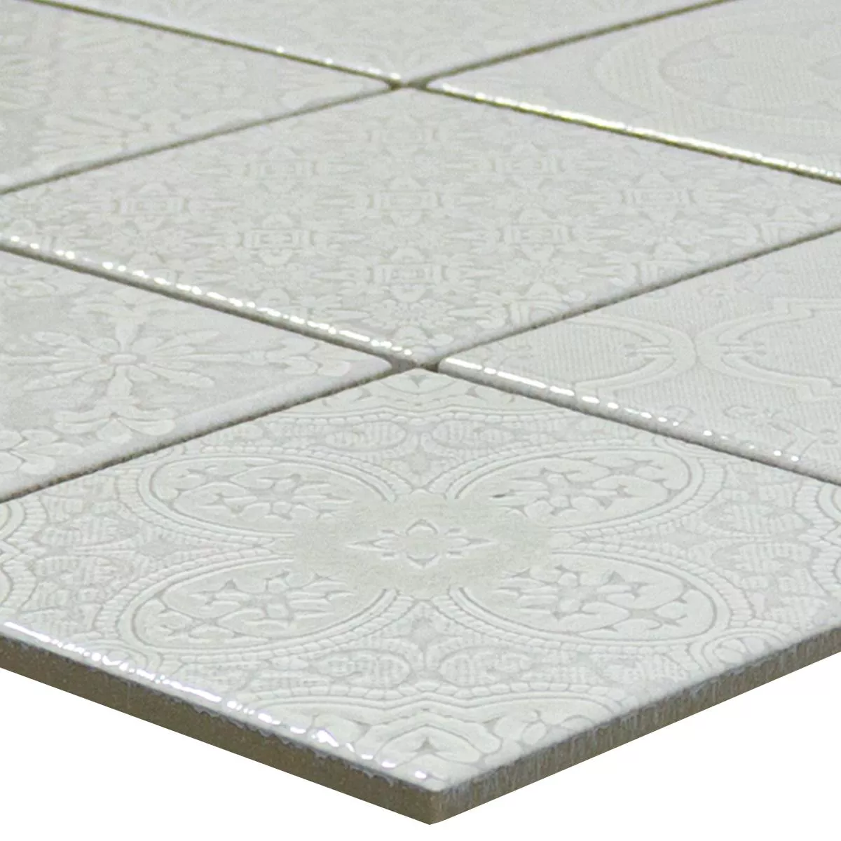 Keramik Mosaik Rivabella Relief Grå Keramik Mosaik Rivabella Relief Grå