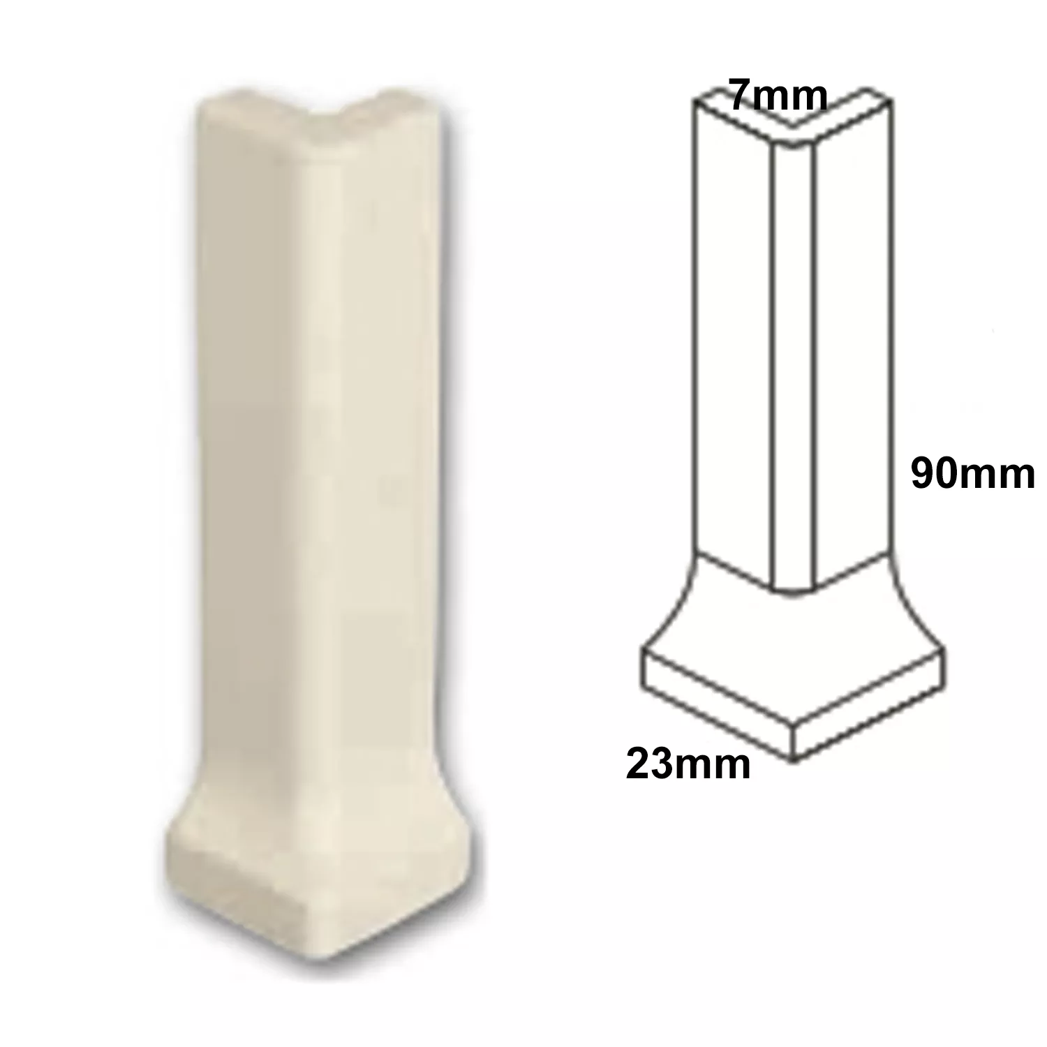 Utanför Hörnet Courage Antracit Matt 2,3x9cm Utanför Hörnet Courage Antracit Matt 2,3x9cm