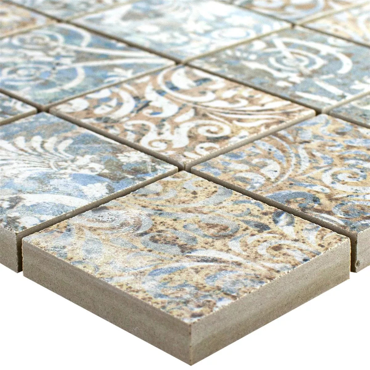 Keramikmosaik Plattor Patchwork Färgrik 47x47mm Keramikmosaik Plattor Patchwork Färgrik 47x47mm