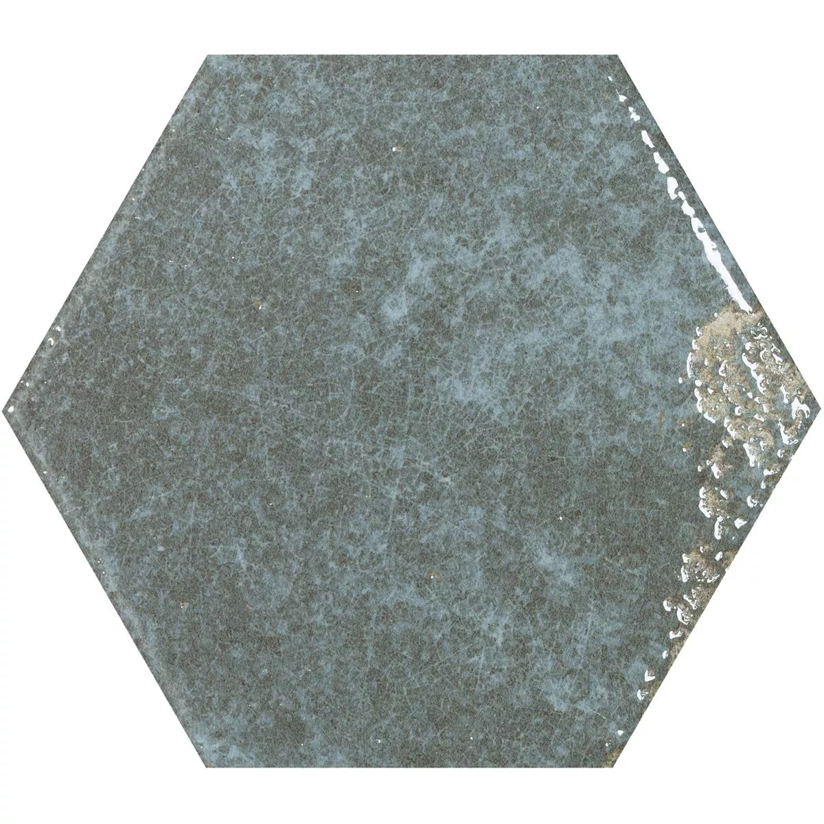 Kakel Lara Glänsande Korrugerad 13x15cm Hexagon Grå Kakel Lara Glänsande Korrugerad 13x15cm Hexagon Grå