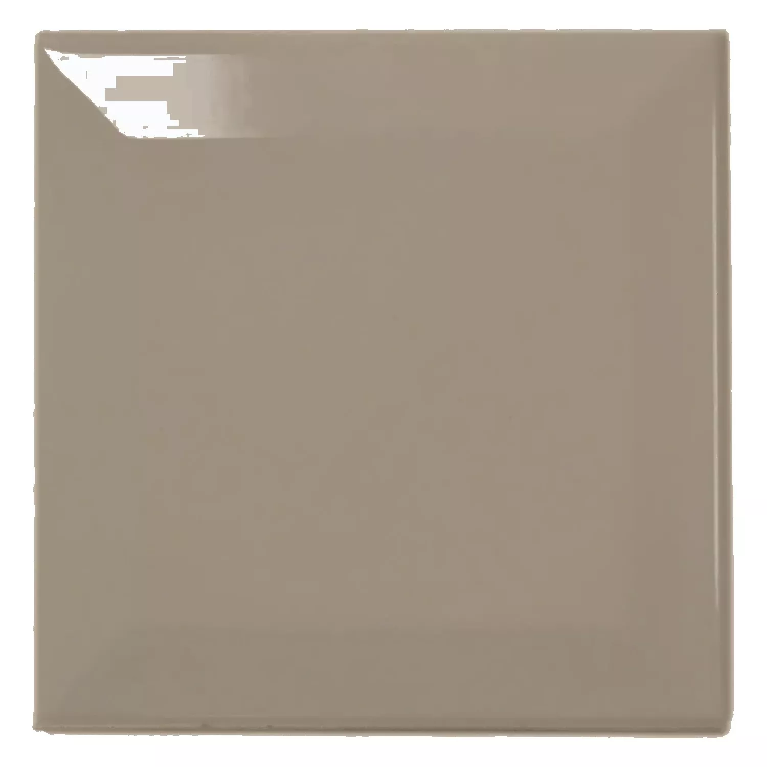 Metrofliese Beige Glänzend 10x10 cm Facette Catarina Fawn