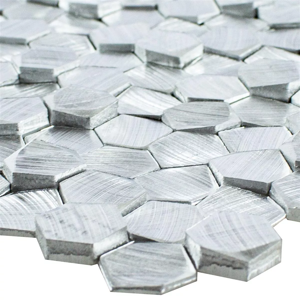 Aluminium Metall Mosaik McAllen Silver Aluminium Metall Mosaik McAllen Silver