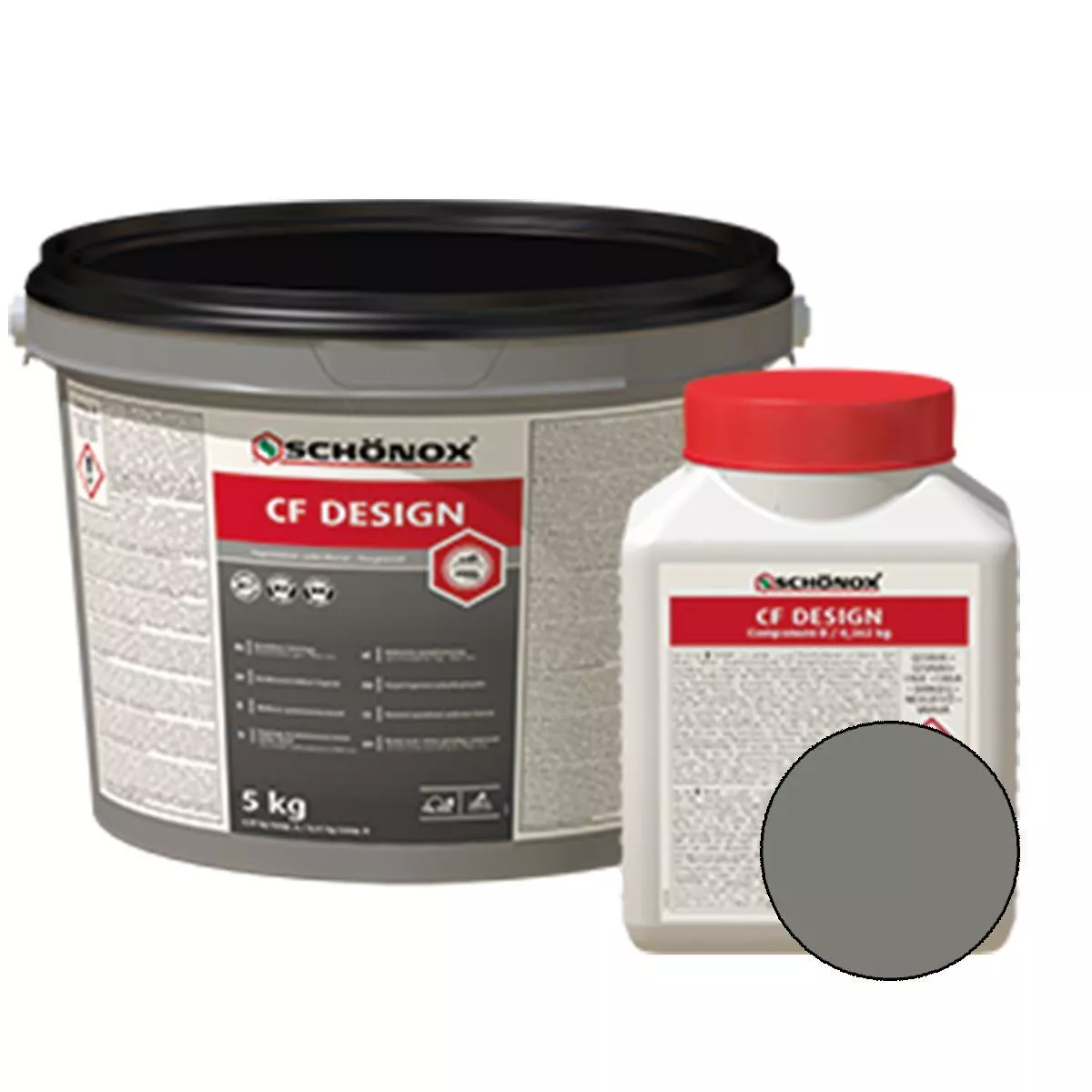 Grout Schönox CF Design Epoxiharts Colorfuge Grå 2,5 kg  Grout Schönox CF Design Epoxiharts Colorfuge Grå 2,5 kg