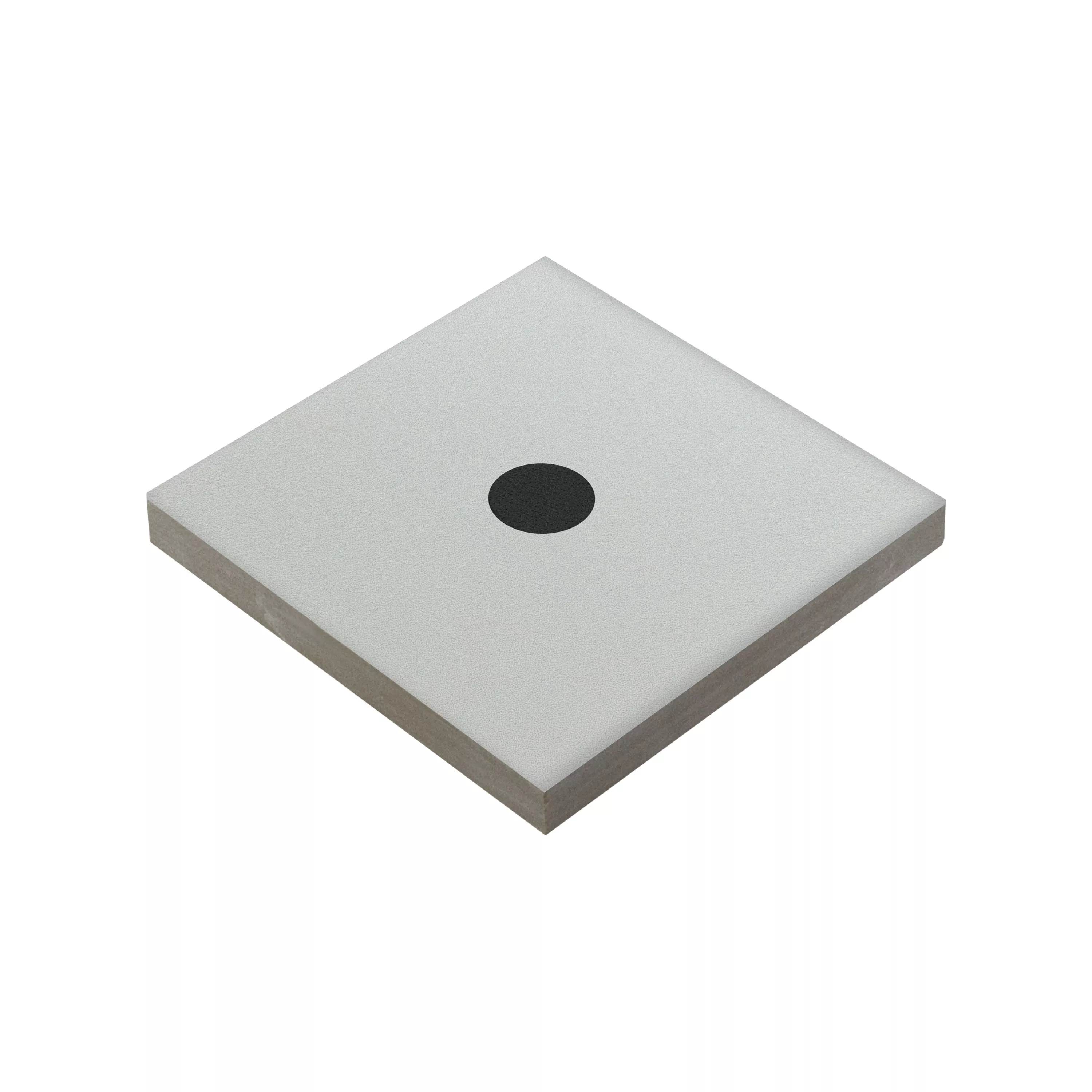 Feinsteinzeug Fliesen Genexia Schwarz Weiß Decor 3 Einleger  4,6x4,6cm