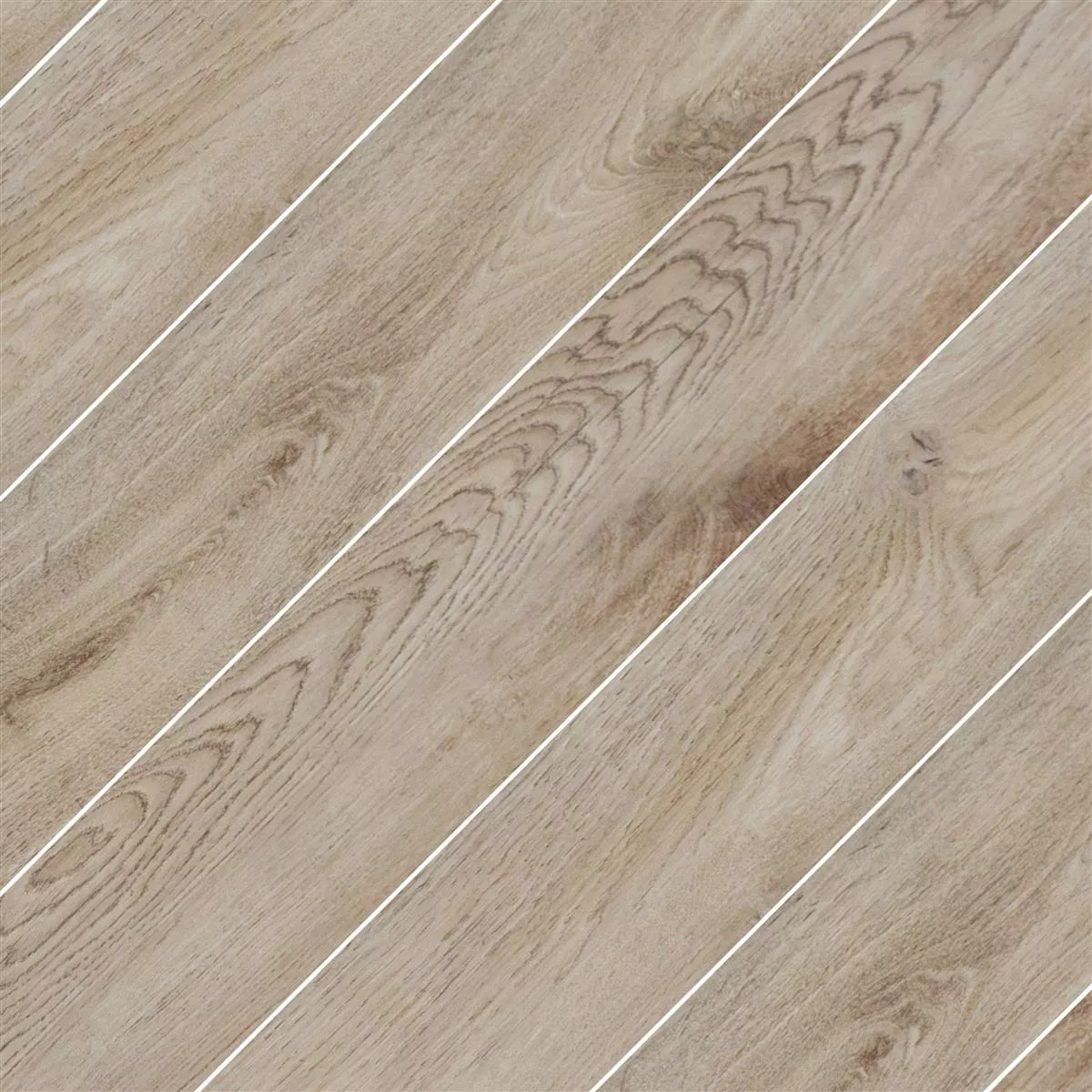 Muster von Bodenfliesen Holzoptik Caledonia Dunkelbeige 30x120cm 