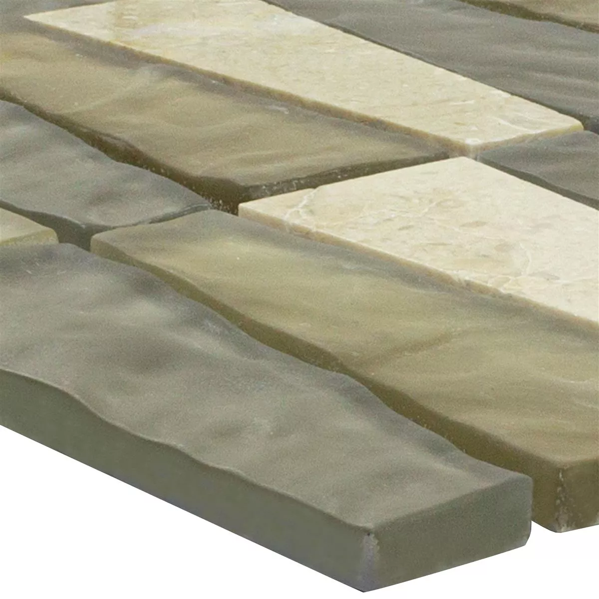 Glas Natursten Mosaik Plattor Marseille Beige Brun Mix  Glas Natursten Mosaik Plattor Marseille Beige Brun Mix