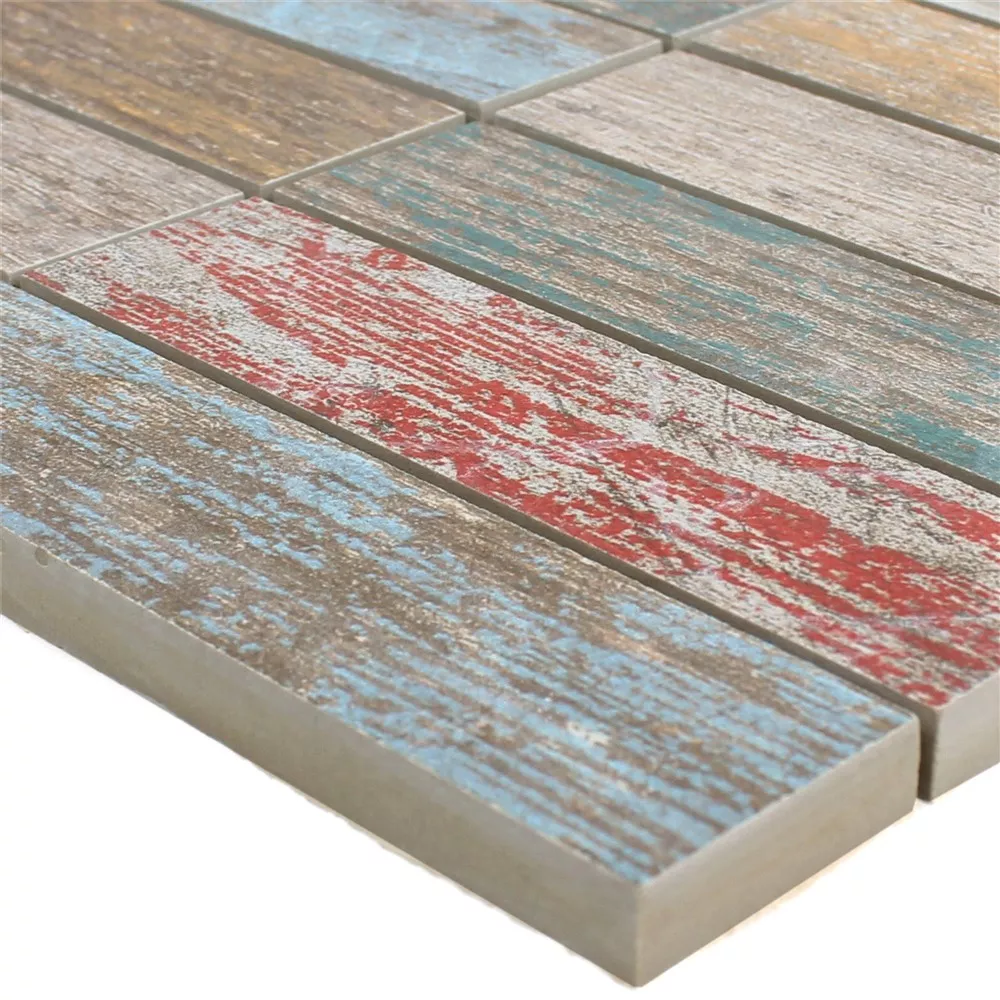 Keramikmosaik Fliesen Concerto Bunt Stäbchen R10/B