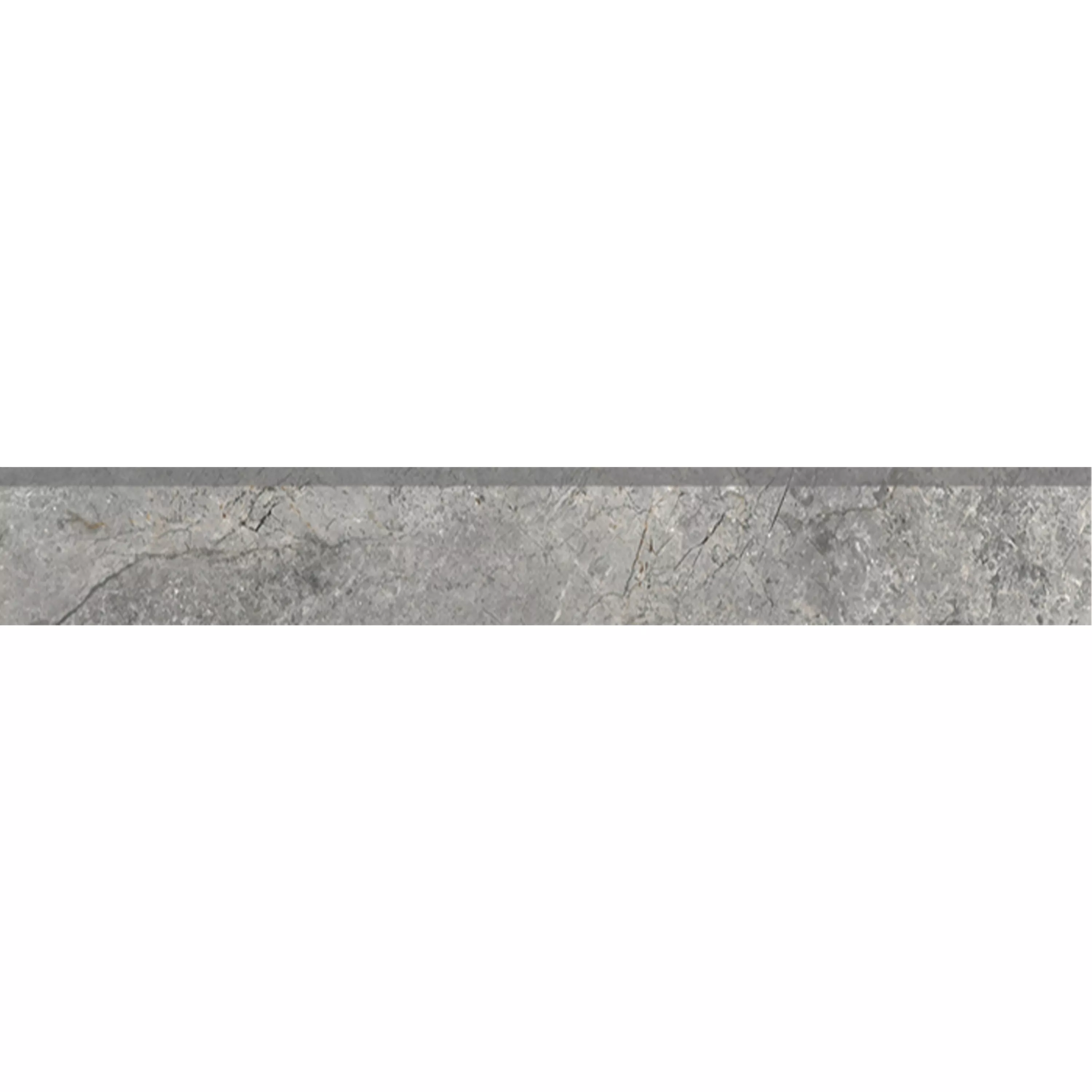 Bodenfliesen Pangea Marmoroptik Matt Grau Sockel 7x60cm