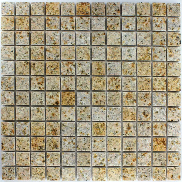 Mosaikfliesen Granit 23x23x8mm Braun