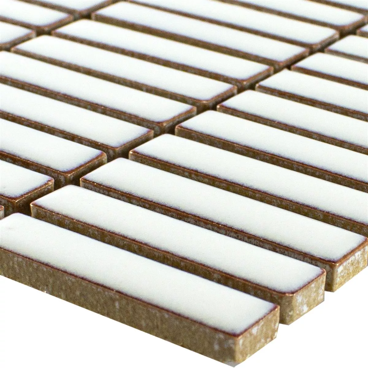 Keramik Mosaik Maytown Vit Glänsande Keramik Mosaik Maytown Vit Glänsande