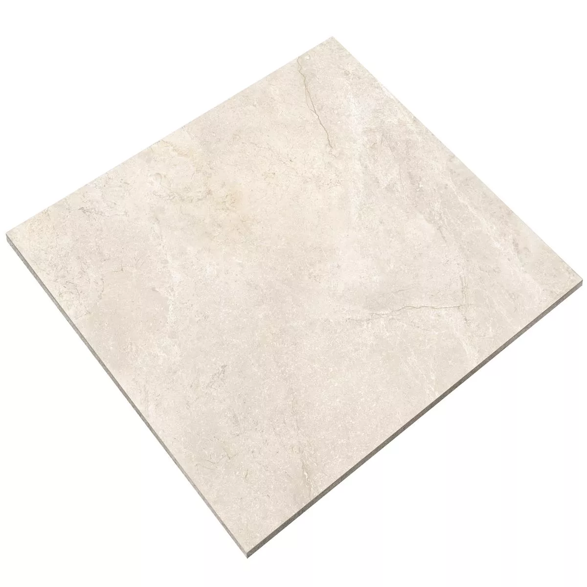 Muster von Bodenfliesen Pangea Marmoroptik Matt Cream 60x60cm