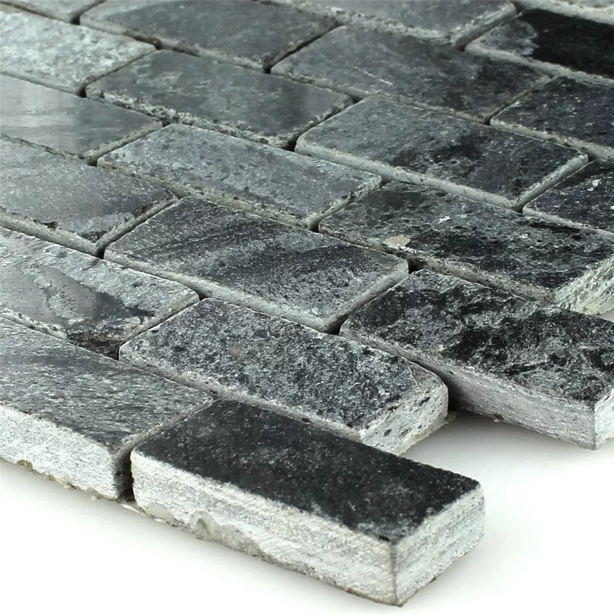Mosaik Natursten Kvartsit Polerad 25x50x10mm Mosaik Natursten Kvartsit Polerad 25x50x10mm