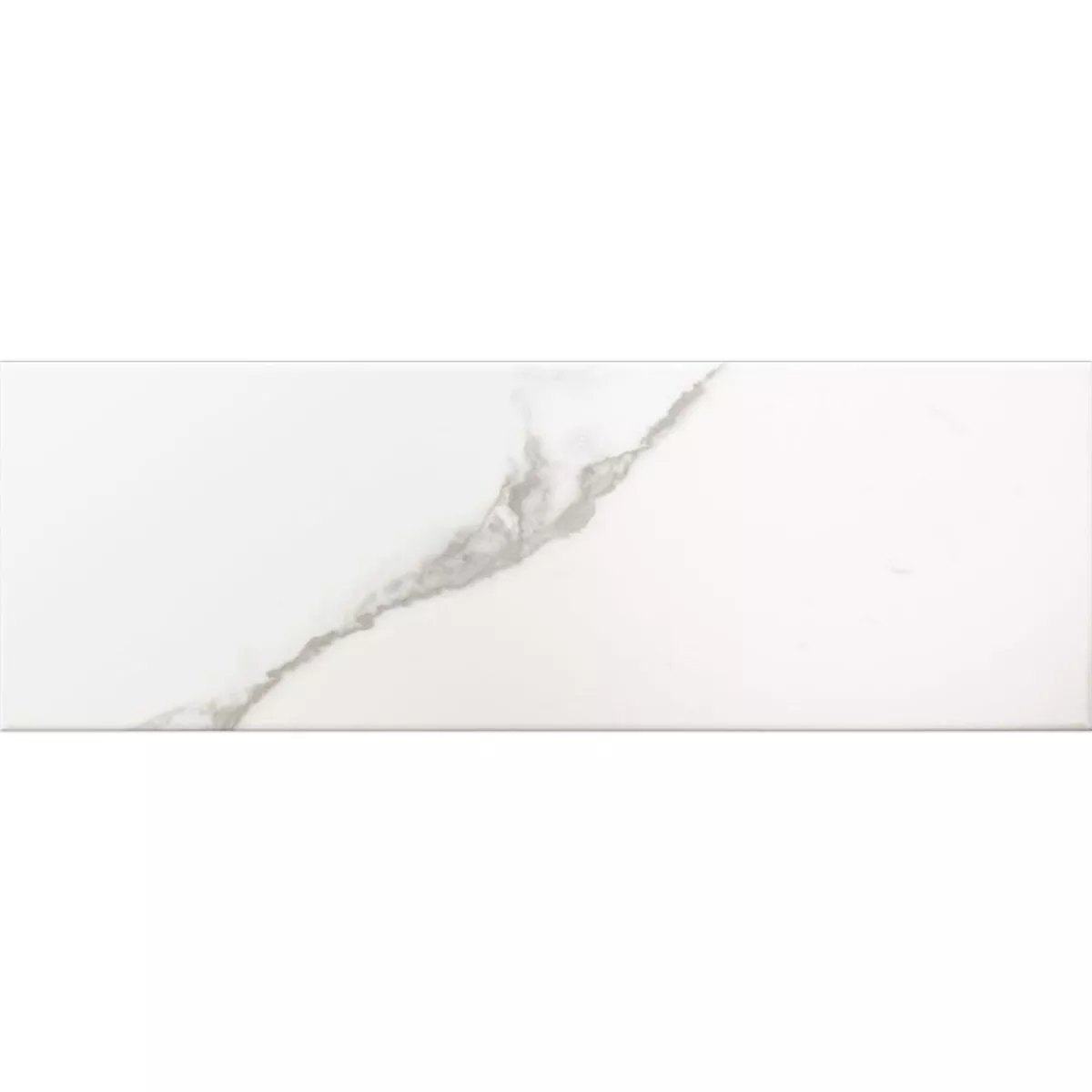 Metro Kakel Girona Marmor Optik Vit Matt 10x30cm Metro Kakel Girona Marmor Optik Vit Matt 10x30cm