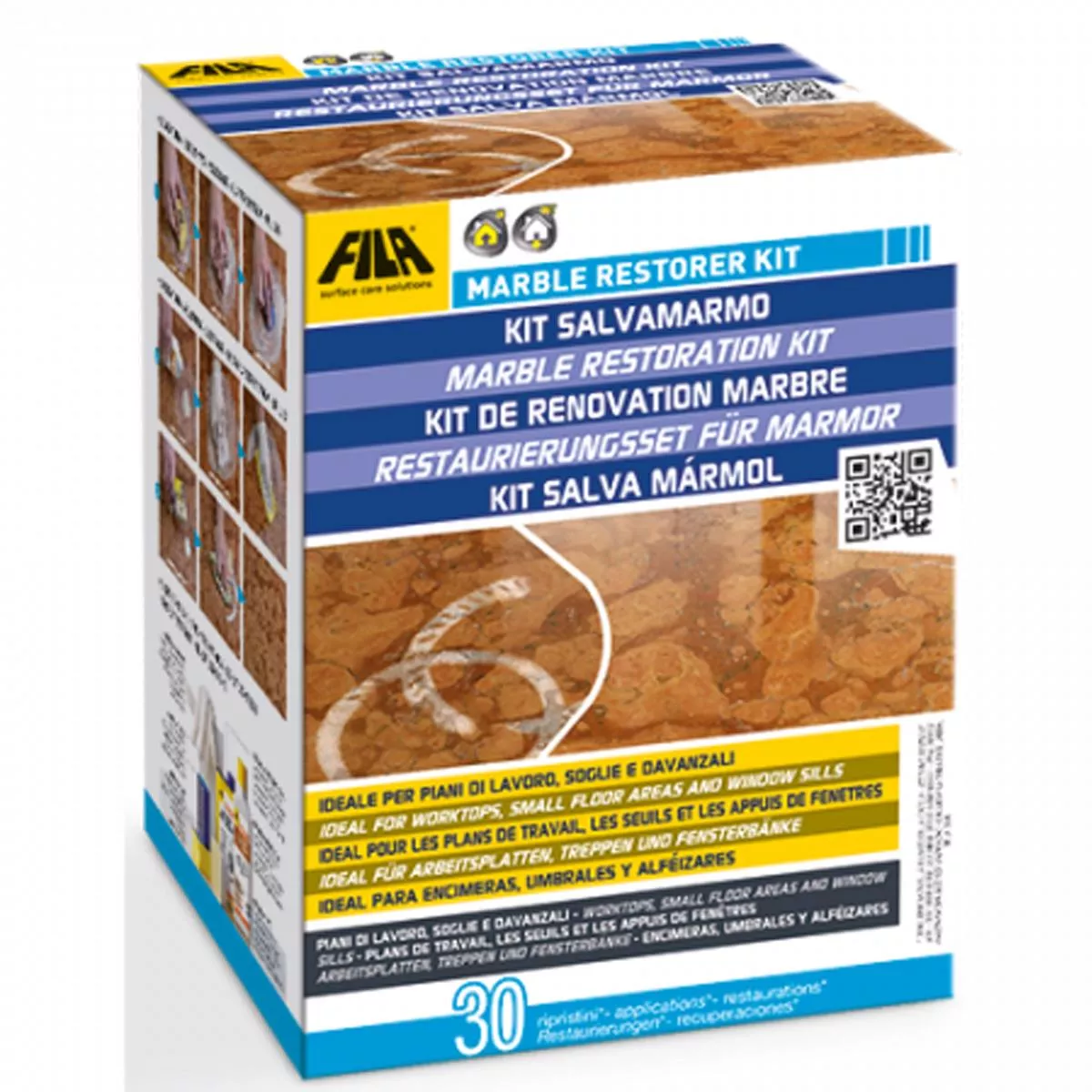 Fila MARBLE RESTORER marmorrenoveringsset 5 liter Fila MARBLE RESTORER marmorrenoveringsset 5 liter