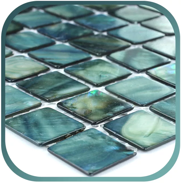 Glas Perlmutt Mosaik