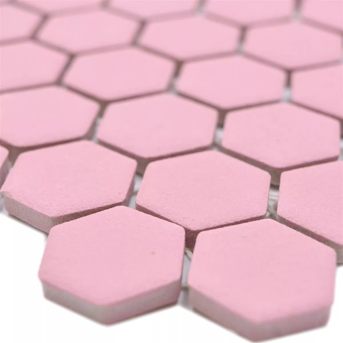Keramikmosaik Bismarck R10B Hexagon Rosa H23 Keramikmosaik Bismarck R10B Hexagon Rosa H23