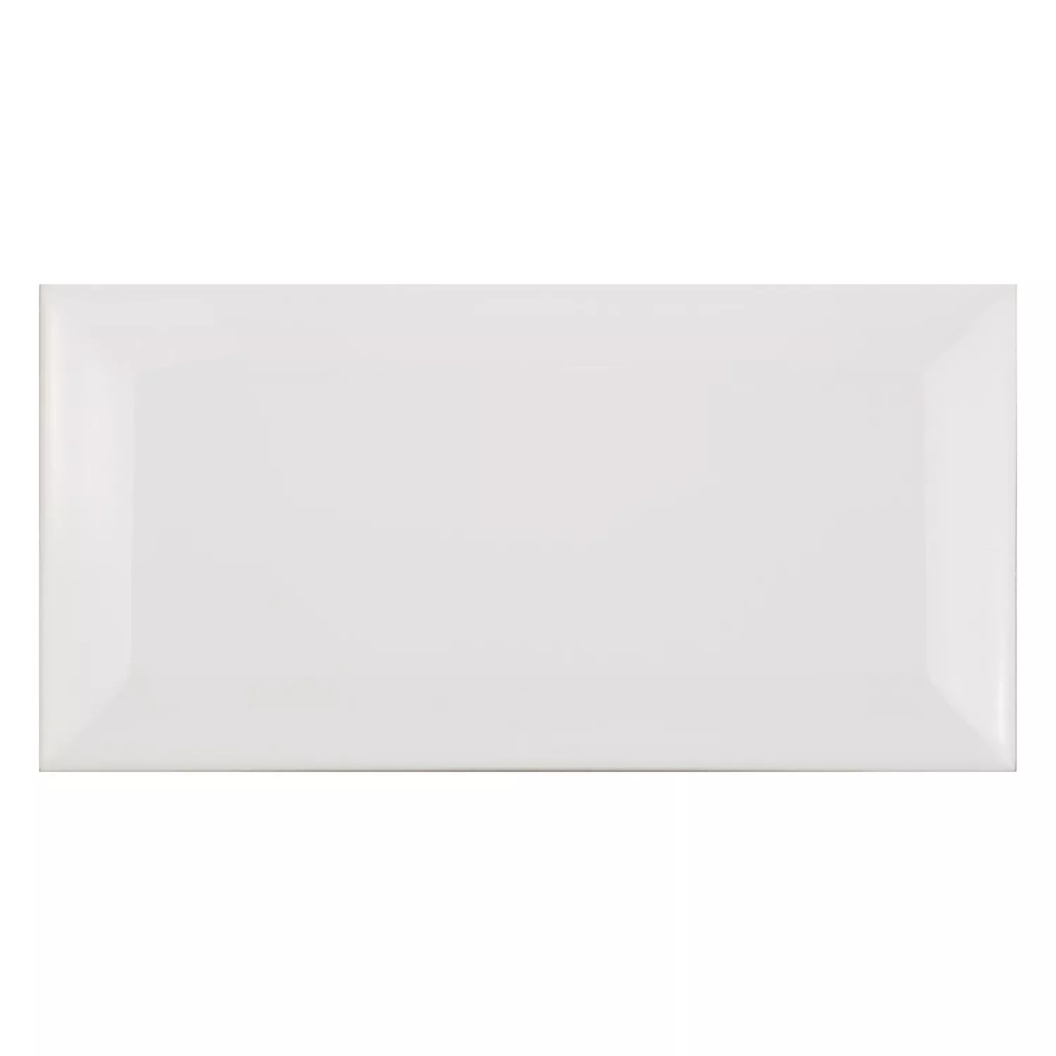 Metrofliese Weiß Matt 7,5x15 cm Facette Pitcox Blanco