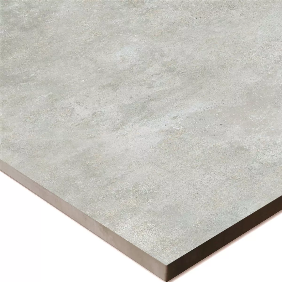 Muster Bodenfliese Illusion Metalloptik Lappato Grau 120x120cm